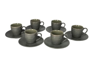  Expresso Cups &amp; Saucer 12pcs 100ml   - default