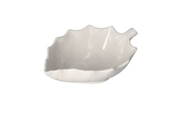 White Leaf Serving Bowl 23cm