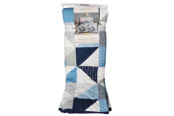 3Pcs Quilt &amp; Pillowcase Set - default