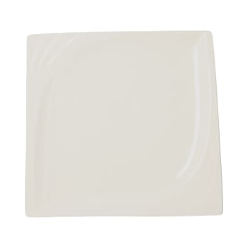 White Decorated Side Plate 18cm