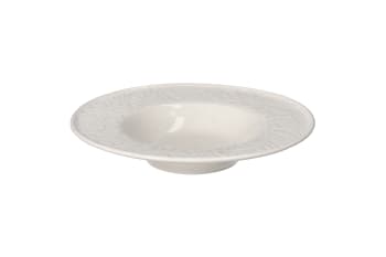  Floral Embossed Soup Plate 9"