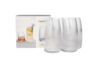 Crescent Shaped Cocktail Glasses 4pcs 500ml  - default