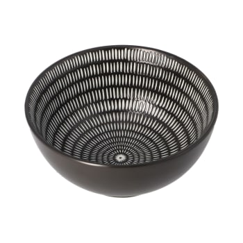 Black &amp; White Dessert Bowl 13cm - default