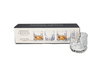 Twisted Double Whiskey Glasses 4Pcs 280ml - default