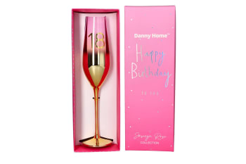 18th Birthday Champagne Glass - default