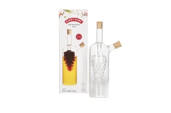 Borosilicate 2 in 1 Oil &amp; Vinegar Bottle 315ml