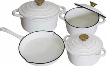 7pcs Cast Iron Pot Set