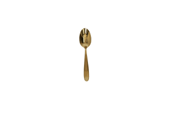 Gold Dessert Spoons Set 6pcs 11.6cm - default
