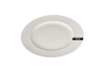 White Round Dinner Plate 25cm - default