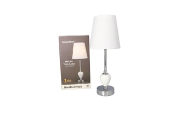 White Table Lamp 41.5cm