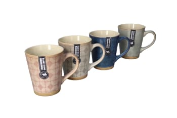 Geometric Coffee Mug Set 4pcs 13cm