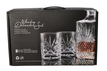 Whisky Decanter &amp; Glasses Set 5pcs - default