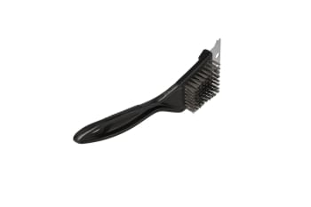 Black Stainless Steel Braai Brush with Wire Bristles 20.5cm - default