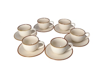 Ceramic Cup &amp; Saucer 220ml - default