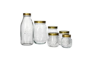  Glass Storage Jar Set 6pcs - default