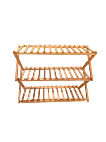 3 Tier Bamboo Shoe Rack 67.3cm - default