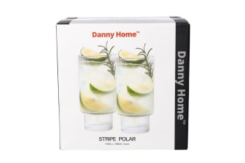 Striped Design Cocktail Glasses 4pcs 390ml - default