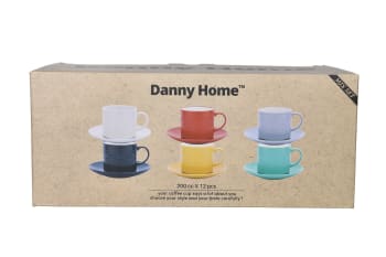  Expresso Cups &amp; Saucer 12pcs 200ml  