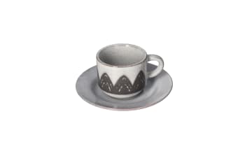 Tea Cup &amp; Saucer 12pcs 80ml - default