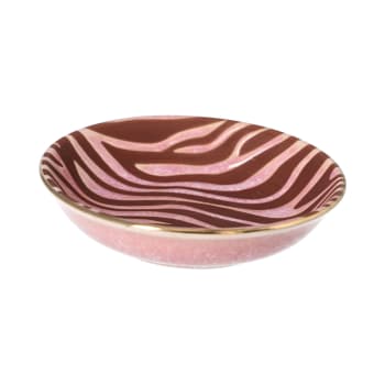 Pink and Brown Sauce Dish 10cm