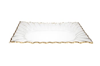 Rectangle Glass Serving Platter 41cm