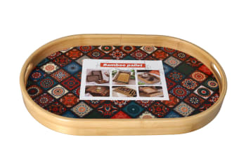 Bamboo Oval Serving Tray 42.1cm  - default