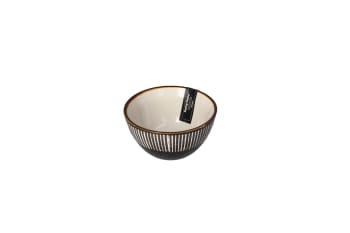 Striped Ceramic Sauce Bowl 10cm