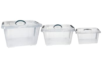 Plastic Storage Organizer with Lid 75L - default