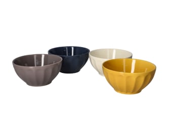 Mixed Colour Dessert Bowl 4pcs 6"