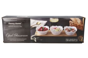  Dessert Bowls &amp; Tray Set 4pcs - default
