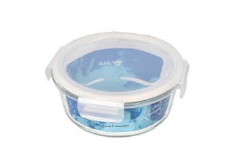 Clear Square Borosilicate Fresh Keeping Lunch Box 18cm