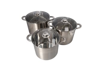 Stainless Steel Stockpot With Glass Lid 26cm - default