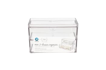 Plastic ﻿Mini 2-Drawer Organizer 17.8cm - default
