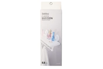 Shelf With Hanging Hooks And Suction Cup 32cm