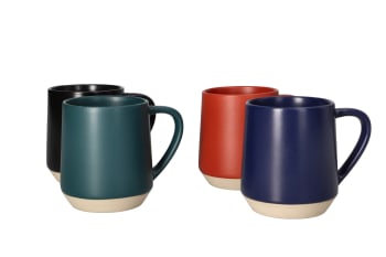 Porcelain Printed Mugs 4pcs 370ml - default