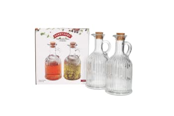 Vinegar &amp; Oil Dispenser with Cork Stopper 350ml 2pcs - default