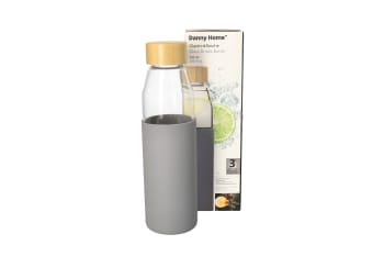 Borosilicate Bottle With Beach Wood Lid 24cm  - default