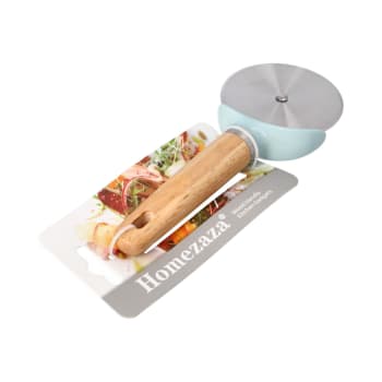 Wooden Handle Pizza Cutter 21cm - default