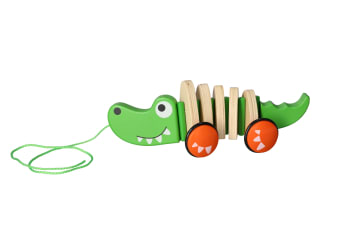 Wooden Crocodile Pull-Along Toy