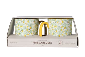 Porcelain Coffee Mug Set 2pcs 450ml  - default