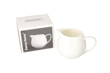 Ceramic White Milk Jug 330ml 