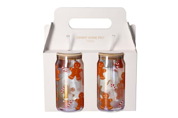 Cola Drinking Glass Cup 2pcs 500ml - default