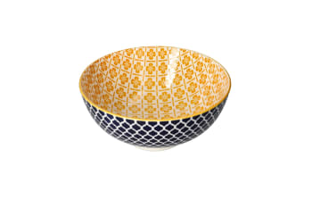 Bohemian Ceramic Salad Bowl 20.5cm