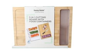  Cutting Board wiith Food Containers 5pcs - default