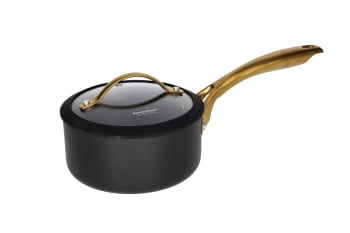 Black 1.4L Non-Stick Saucepan 16cm