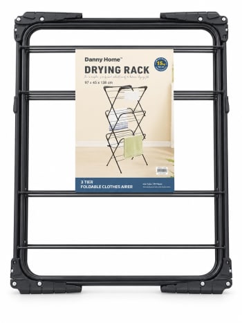 3-Tier Foldable Clothes Airer 138cm - default