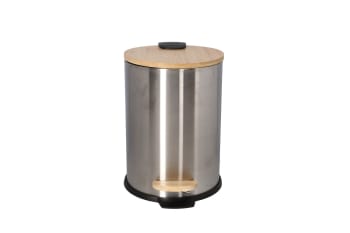 Bamboo Pedal  &amp; Trash Can 3L
