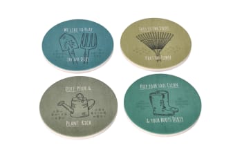 Printed Coasters 4pcs 10.1cm