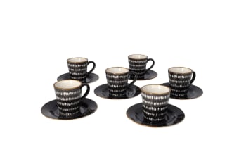 12Pcs Espresso Cup And Saucer Set 100ml