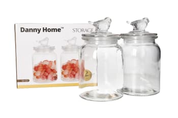 Storage Glass Jars 2Pcs - default